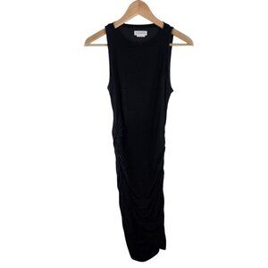 Lovers + Friends Black Dress‎ Side Ruching Bodycon Sleeveless Women's Size S